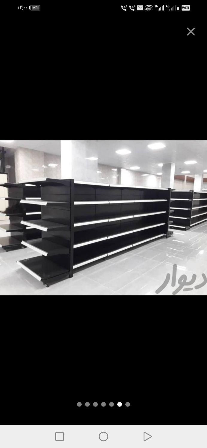 قفسه با متریال بالا/قفسه بندی سوپری و طوسی رنگ|فروشگاه و مغازه|قم, شاه سید علی|دیوار