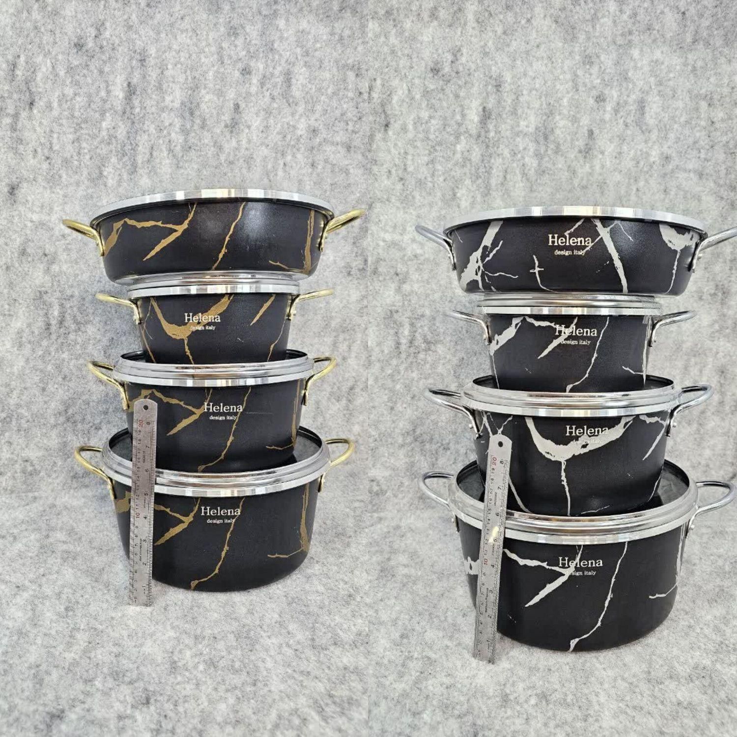 سرویس قابلمه 7 پارچه ماربل هلنا طرح سنگ|ظروف پختوپز|قم, علی آباد سعدگان|دیوار