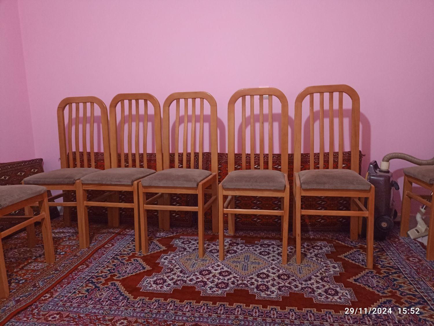 میز ناهارخوری ۹نفره|میز و صندلی غذاخوری|اشتهارد, |دیوار