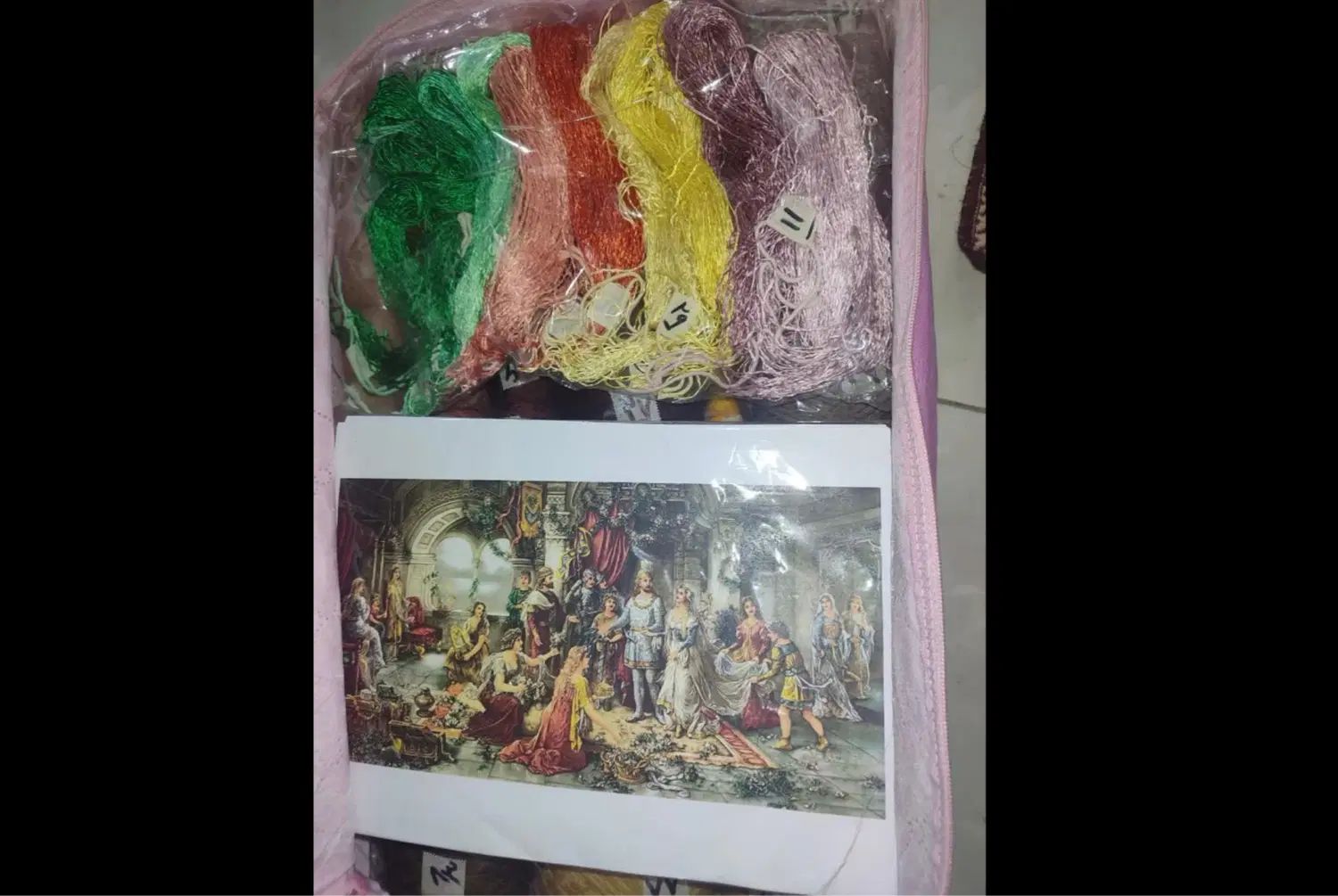 نخ و نقشه تاج گذاری|تابلو فرش|کرج, شاهین‌ویلا|دیوار