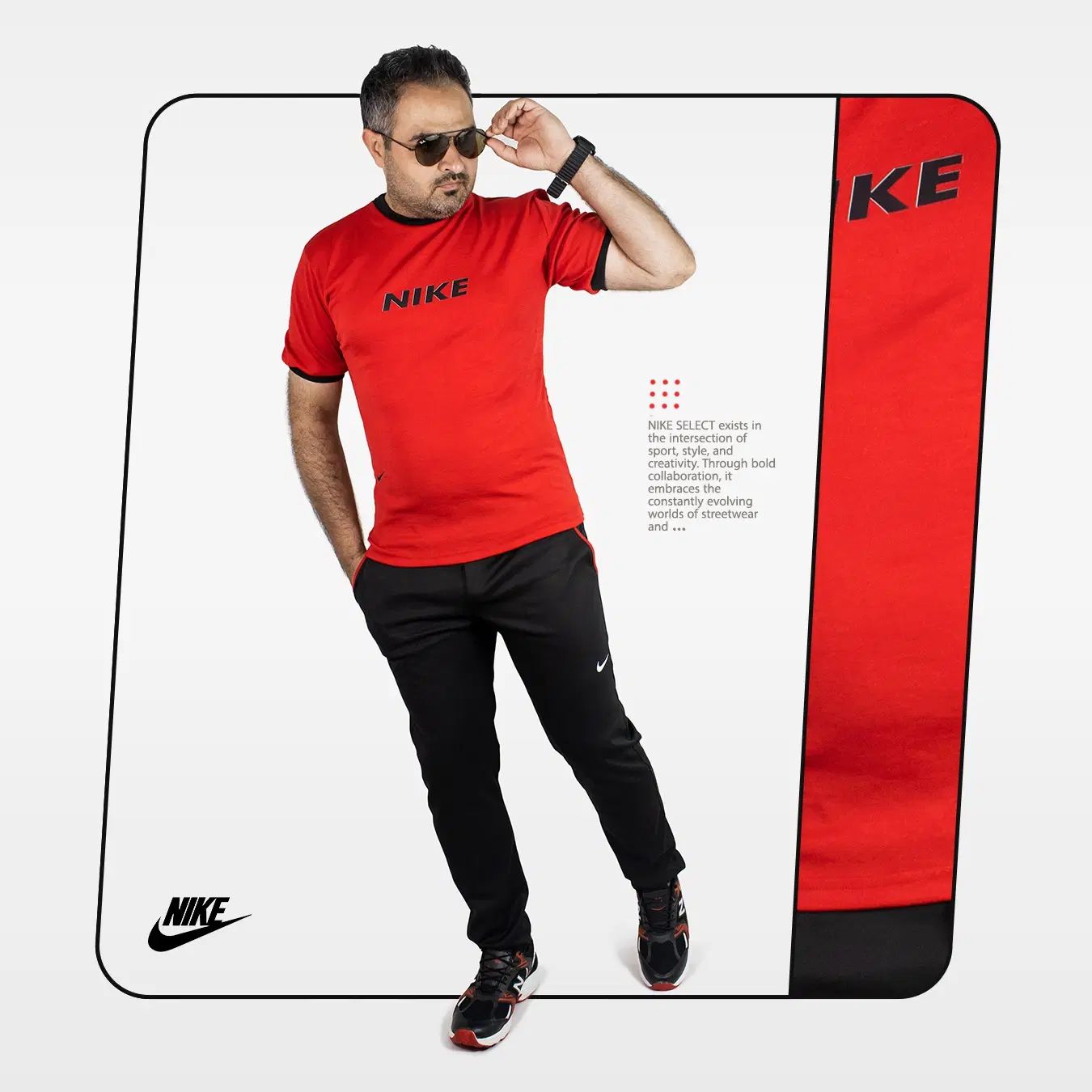 ست تیشرت شلوار مشکی قرمز مردانه آستین کوتاه NIKE|لباس|تهران, آرژانتین|دیوار