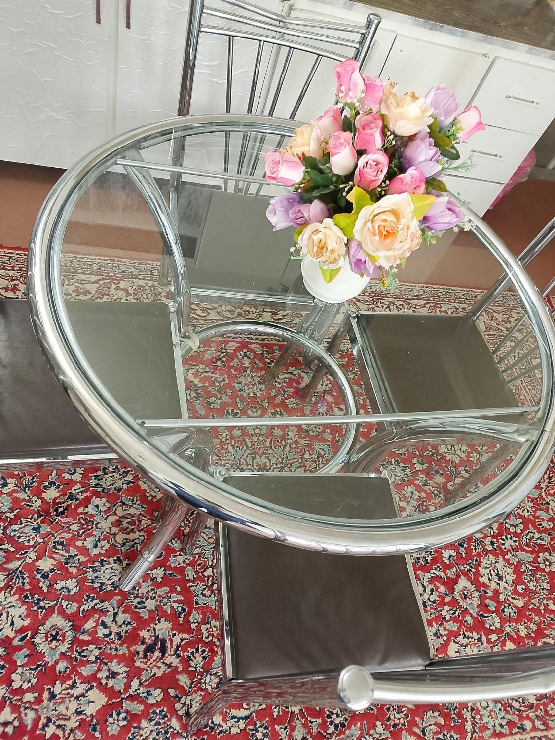 میز نهار خوری استیل|میز و صندلی غذاخوری|خواف, |دیوار