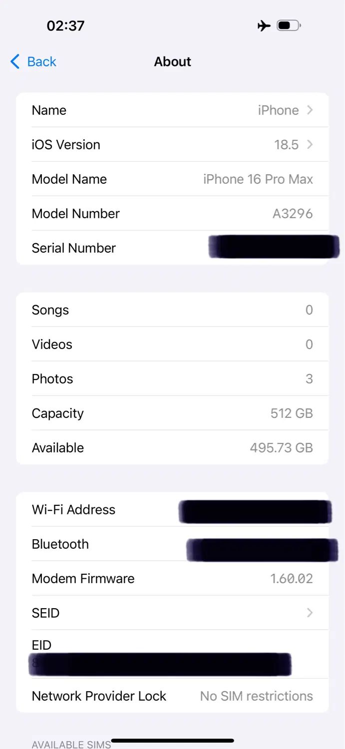 آیفون ۱۶ پرومکس ۵۱۲ گیگ iPhone 16 Pro Max|موبایل|تهران, میرداماد|دیوار