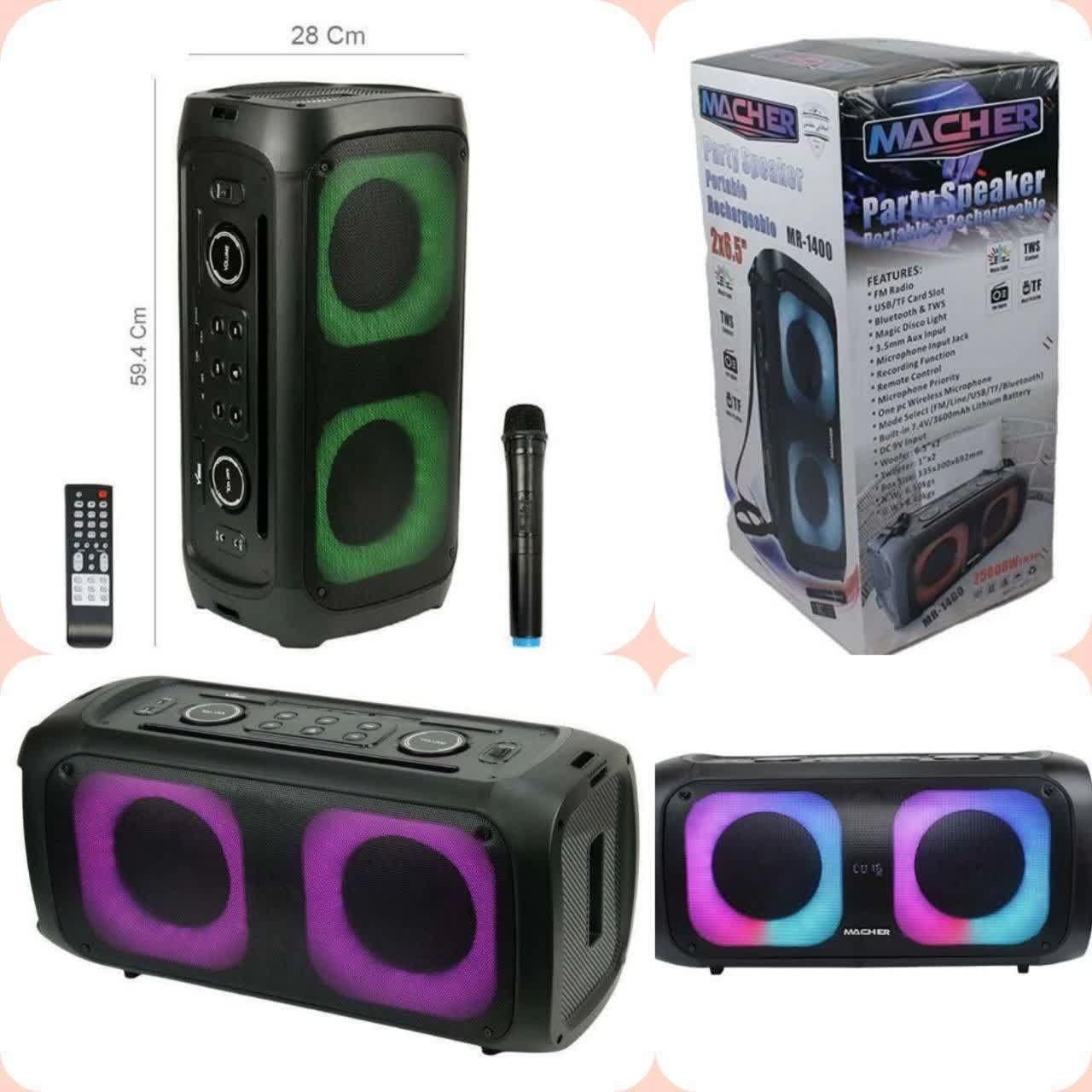 اسپیکر پارتی باکس مچر مدل MR-1400|سیستم صوتی خانگی|کرج, حصارک بالا|دیوار
