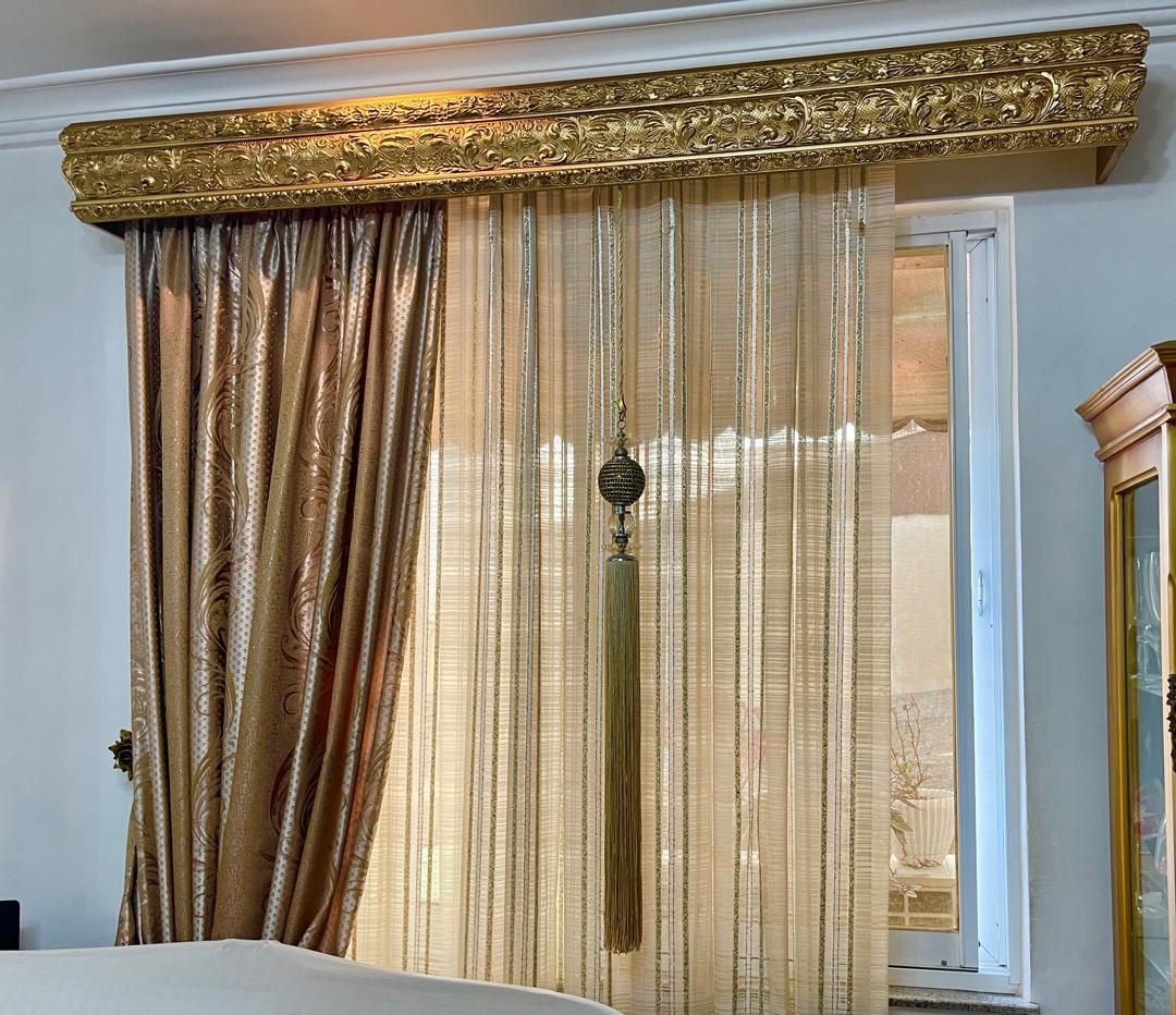 کتیبه منبت کاری شده|پرده، رانر، رومیزی|رشت, منظریه|دیوار