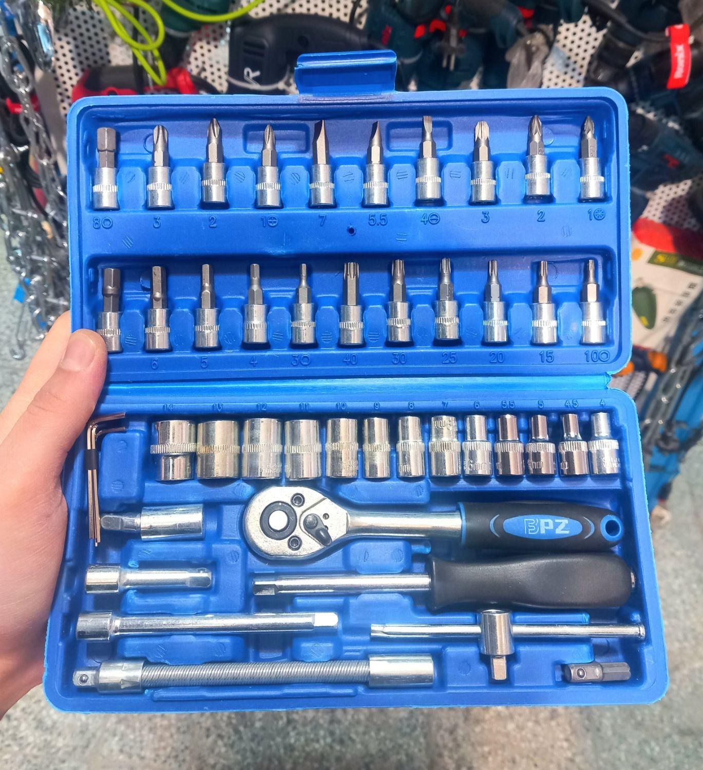 جعبه بکس اچار بکس ۴۶پارچه|ابزارآلات|ایلام, |دیوار