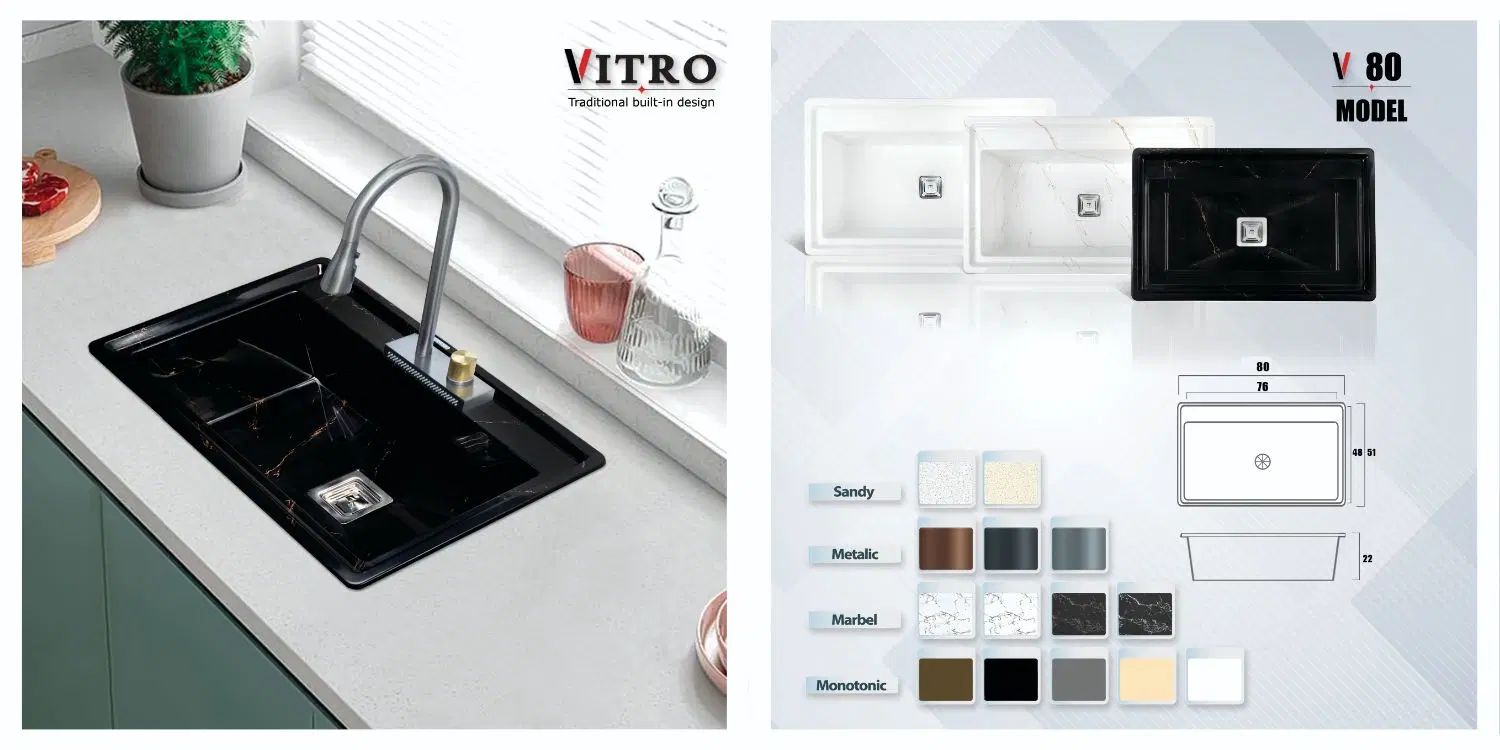 سینک ظرفشویی گرانیتی VITRO|مصالح و تجهیزات ساختمان|مشهد, آبکوه|دیوار