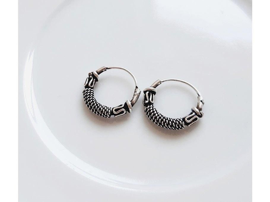 گوشواره نقره حلقه ای، زیبایی کلاسیک و چشم نواز|بدلیجات|بندرعباس, |دیوار