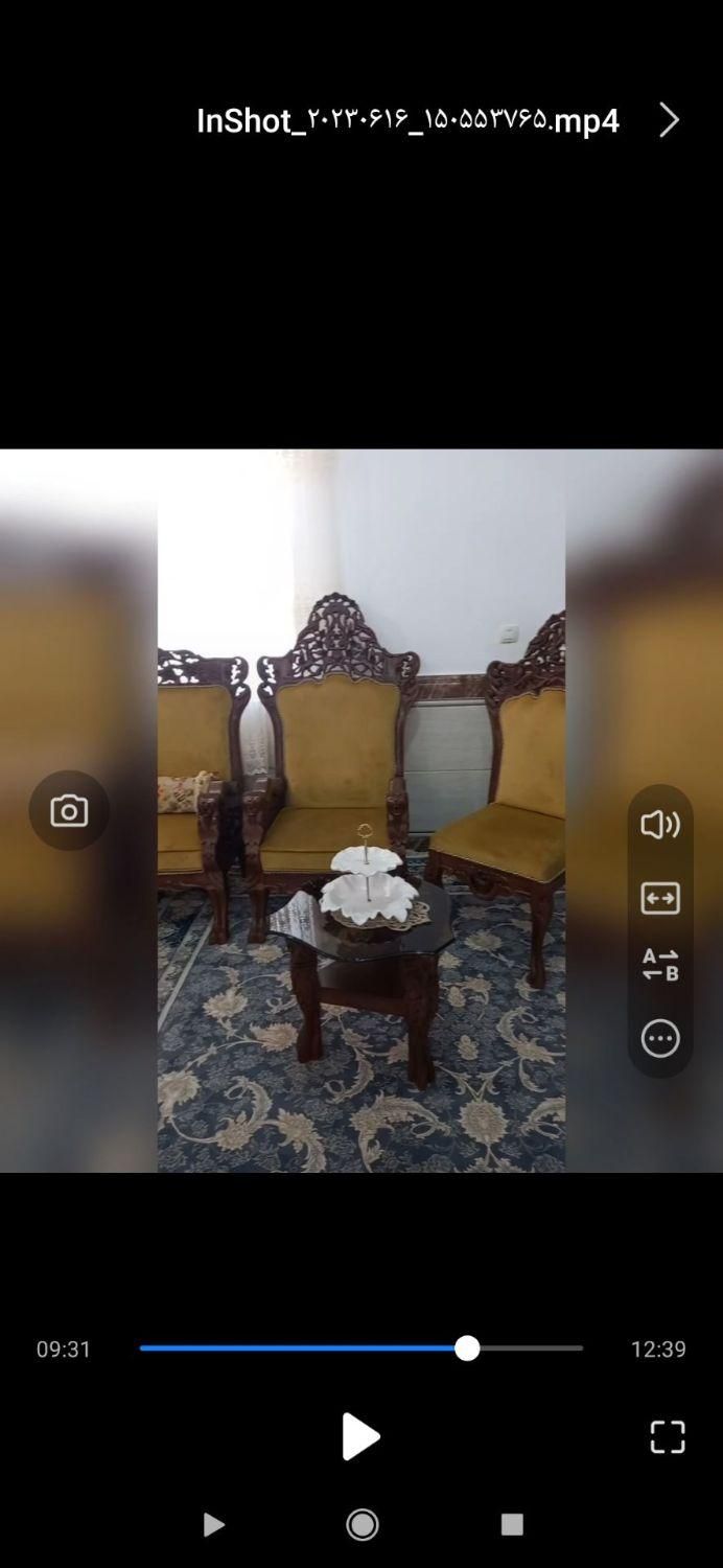 مبل با چوب گردو|مبلمان خانگی و میز عسلی|اصفهان, فیض|دیوار