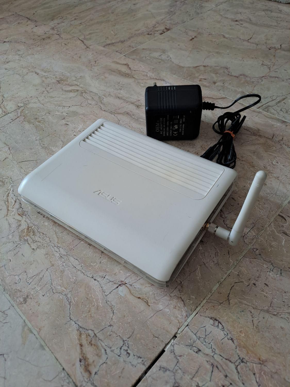 مودم حرفه ای Adsl برند ایسوز اصل 1 انتن با اداپتور|مودم و تجهیزات شبکه|تهران, شاهین|دیوار