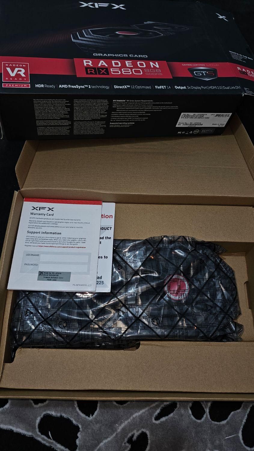 کارت گرافیک XFX RADEON 580 RX  8gig|قطعات و لوازم جانبی رایانه|تهران, ازگل|دیوار