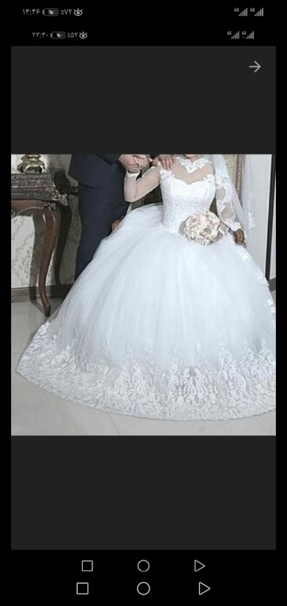 لباس عروس زیبا و شیک|لباس|بومهن, |دیوار