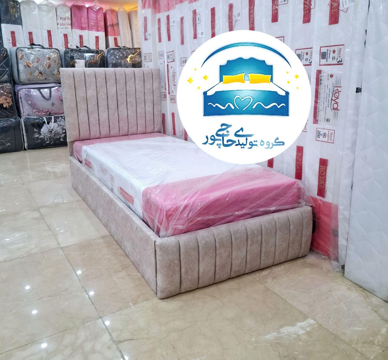 تخت خواب یک نفره حاجی پور(تختخواب۱یکنفره)تشک رینگو|تخت و سرویس خواب|مشهد, حسین‌آباد|دیوار