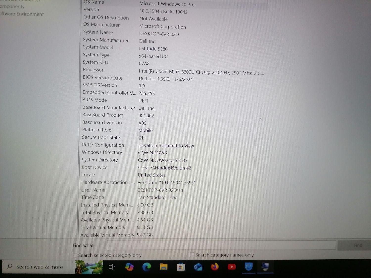 لپ تاپ dell مدل latitude 5580|رایانه همراه|کازرون, |دیوار
