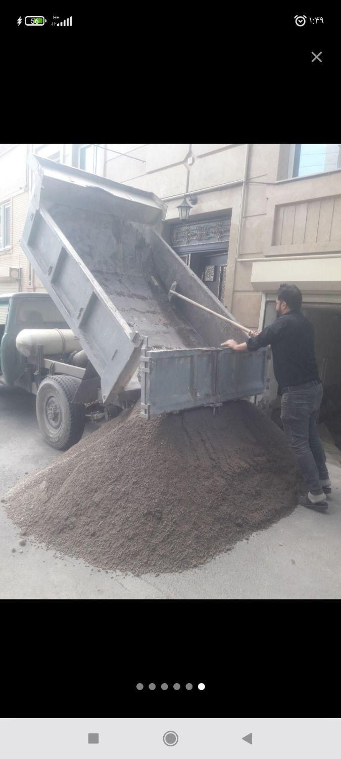 حمل مصالح ساختمانی  ماسه کچ سیمان بلوک سفال وغیره|خدمات حمل و نقل|اهر, |دیوار