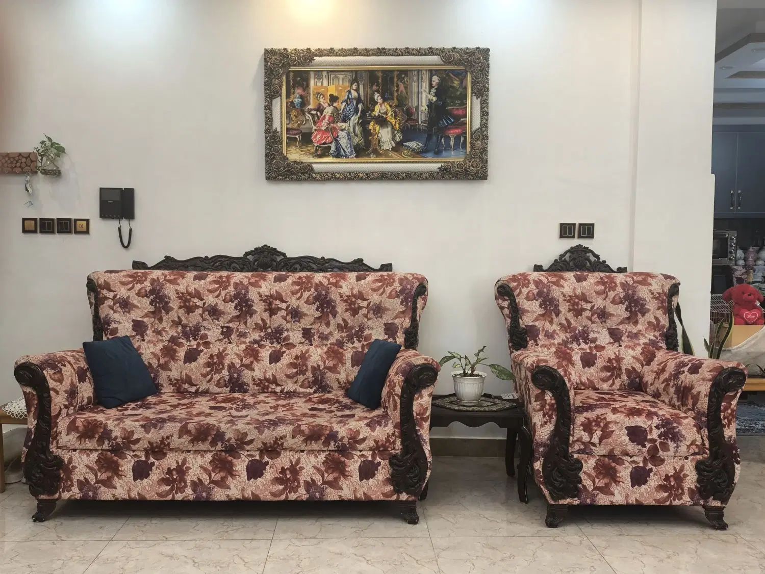 مبلمان ۱۲ نفره + میز ناهار خوری ۴ نفره + تشک ۲نفره|مبلمان خانگی و میز عسلی|رشت, جانبازان|دیوار