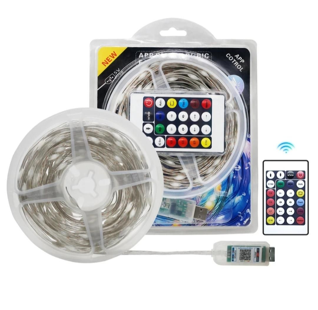 ریسه هوشمند RGB USB موزیکال برنامه پذیر 10 متری|ریسه و چراغ تزئینی|تهران, شهرک شریعتی|دیوار
