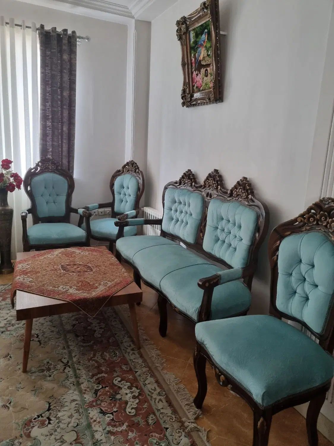 مبل سلطنتی در حد نو|مبلمان خانگی و میز عسلی|رشت, بلوار گیلان|دیوار