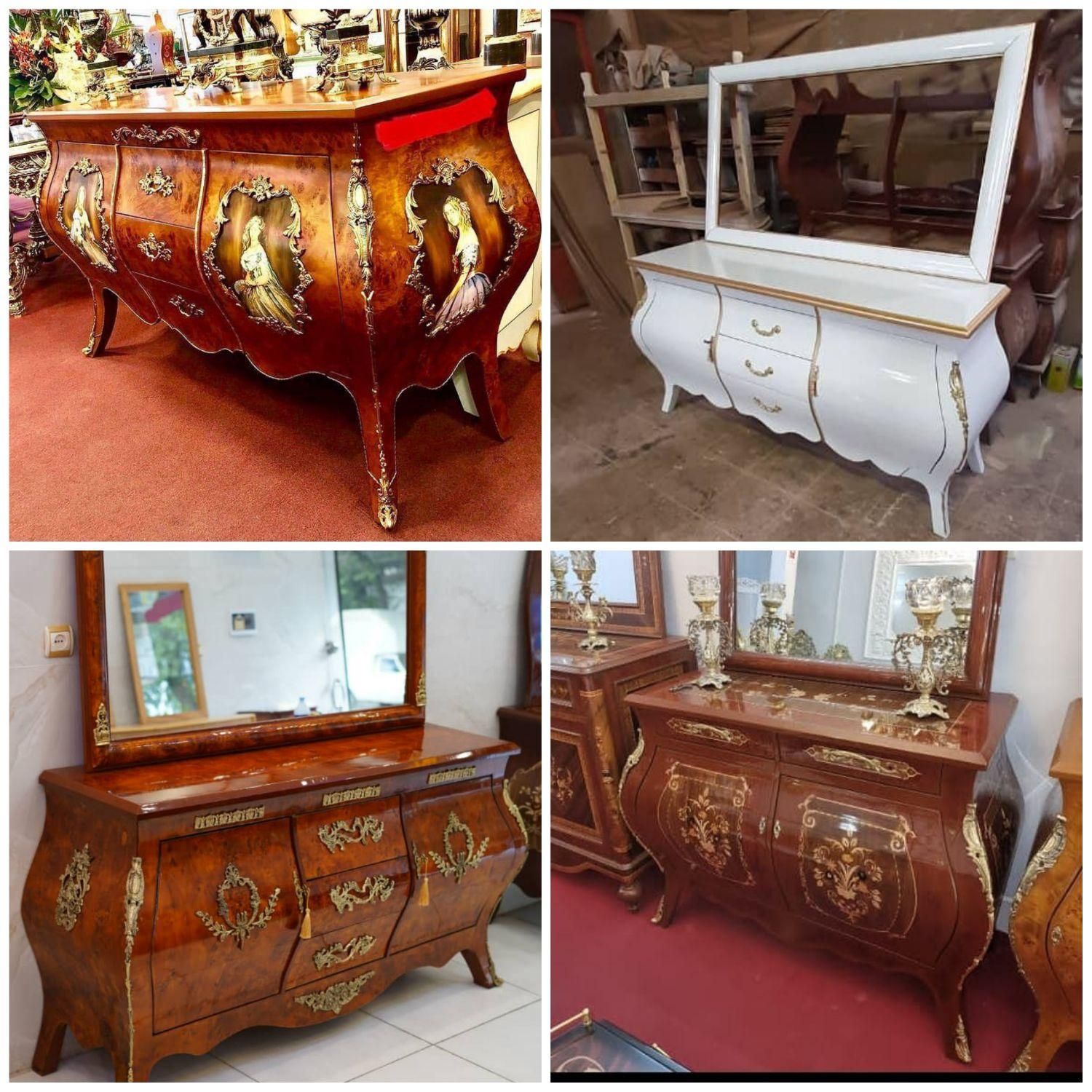 ست آینه کنسول و میز تلویزیون معرق|بوفه، ویترین، کنسول|ارومیه, |دیوار