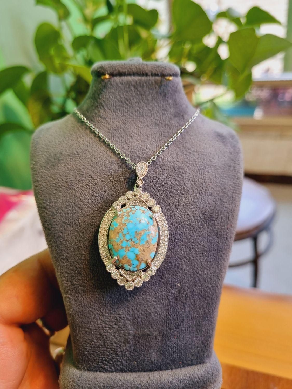 سنگ عقیق.. شجر ..و فیروزه اصل|جواهرات|نجفآباد, ریاضی|دیوار