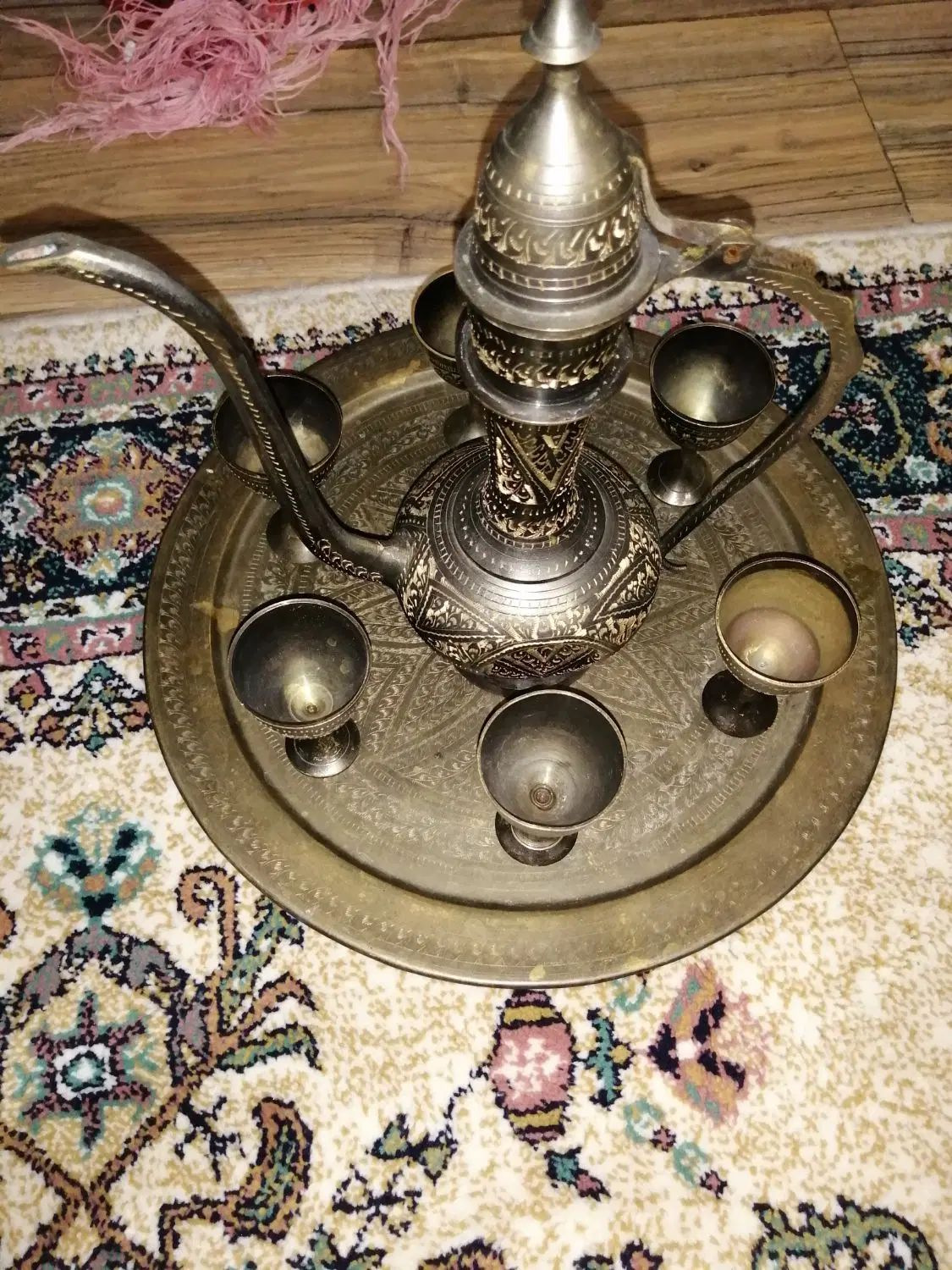 جام و گیلاس همراه سینی|صنایع دستی و سایر لوازم تزئینی|تهران, خانی آباد نو شمالی|دیوار