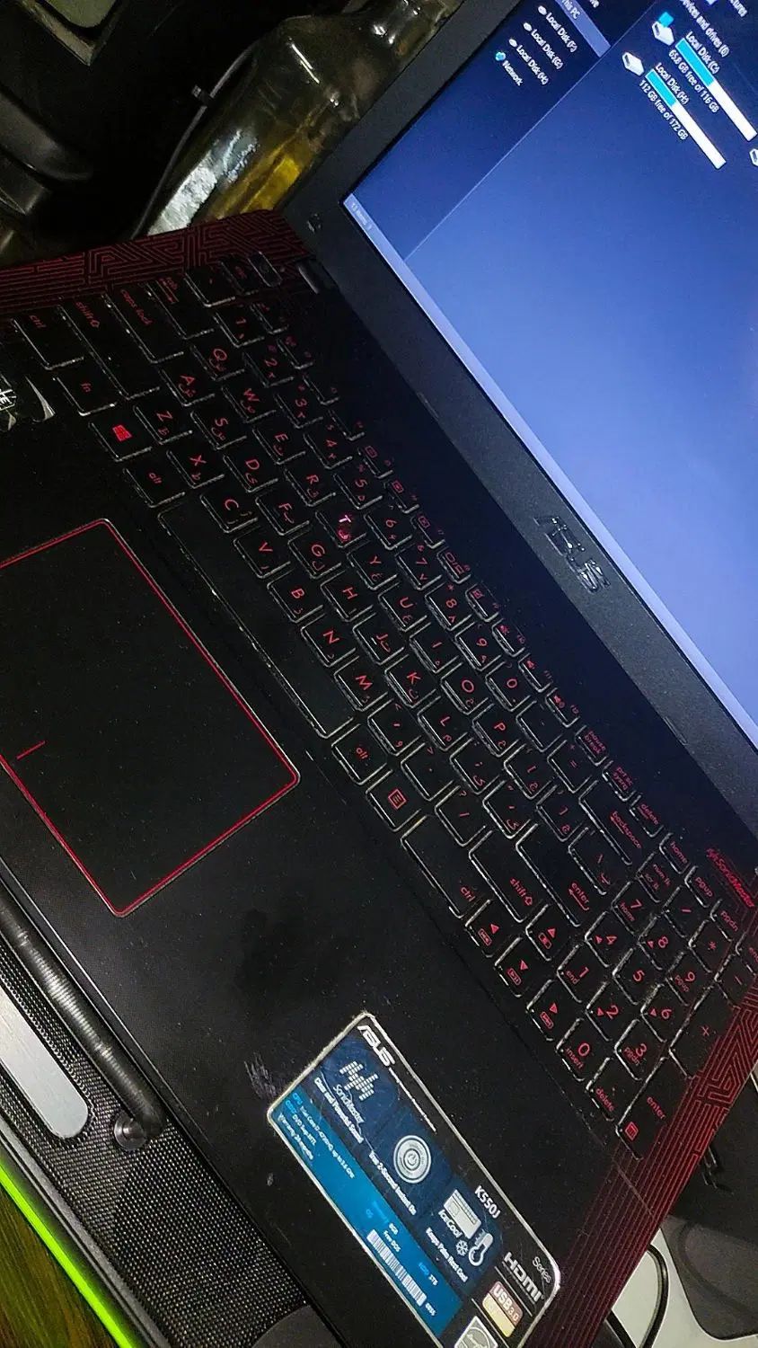 لپ‌تاپ گیمینگ ایسوس corei7 گرافیک 6GB مجزا|رایانه همراه|تبریز, |دیوار