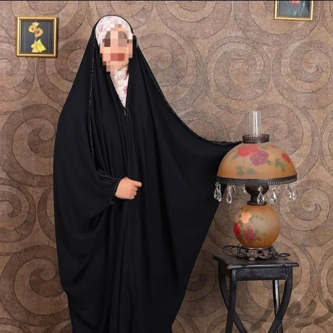 چادر مشکی عربی جده مدل دنیا جنس ندا و کرپ|لباس|مشهد, سپاد|دیوار
