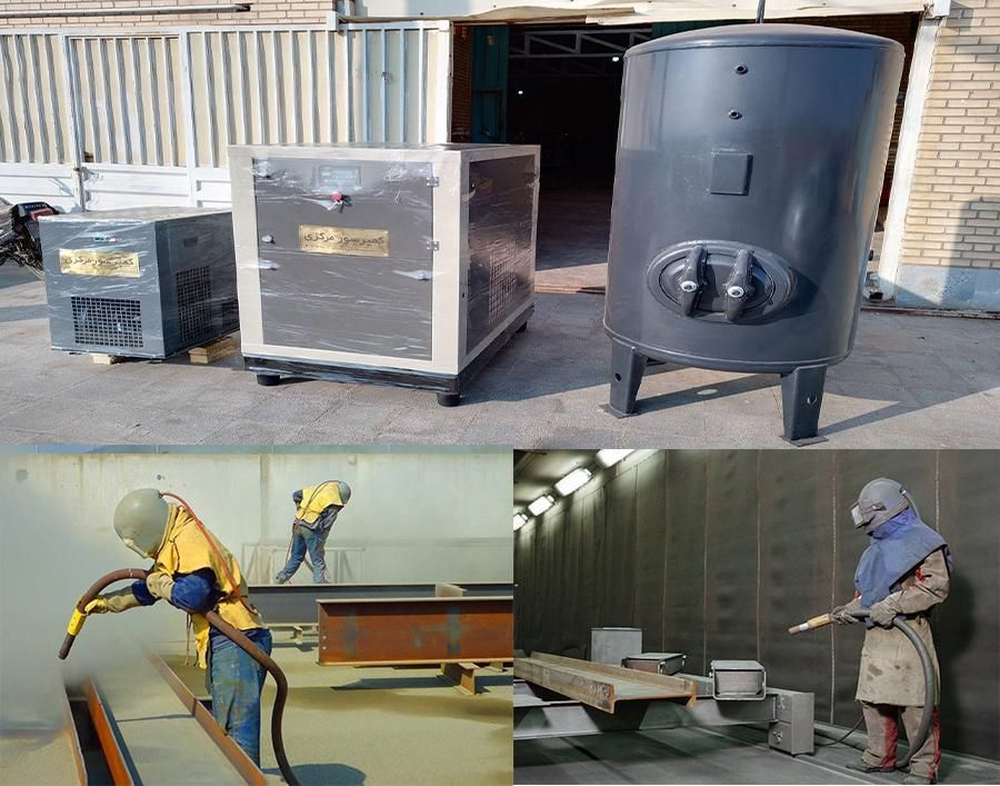 کمپرسور باد اسکرو مخصوص سند بلاست|ماشین‌آلات صنعتی|قم, باسکول|دیوار