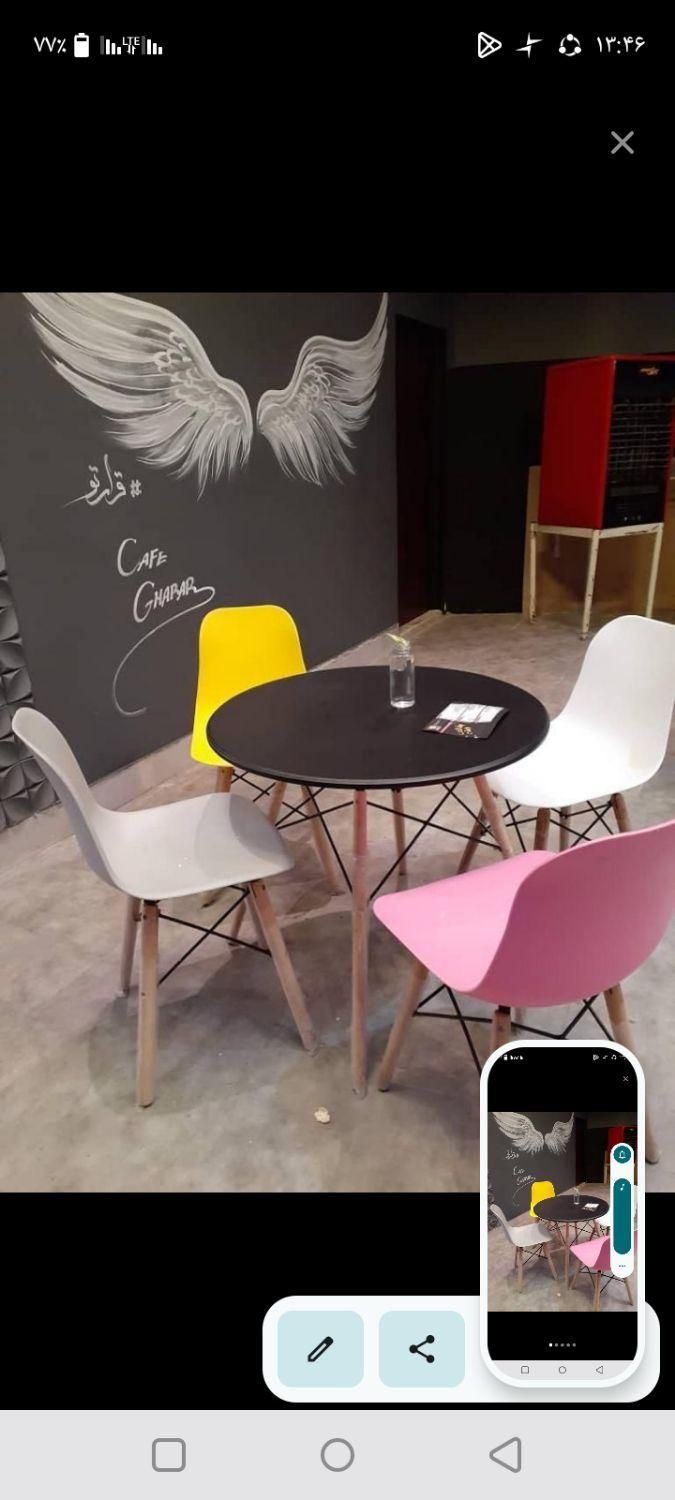 میز وصندلی فایبر کافه  ۶۳۱|میز و صندلی غذاخوری|فردیس, طالقانی|دیوار