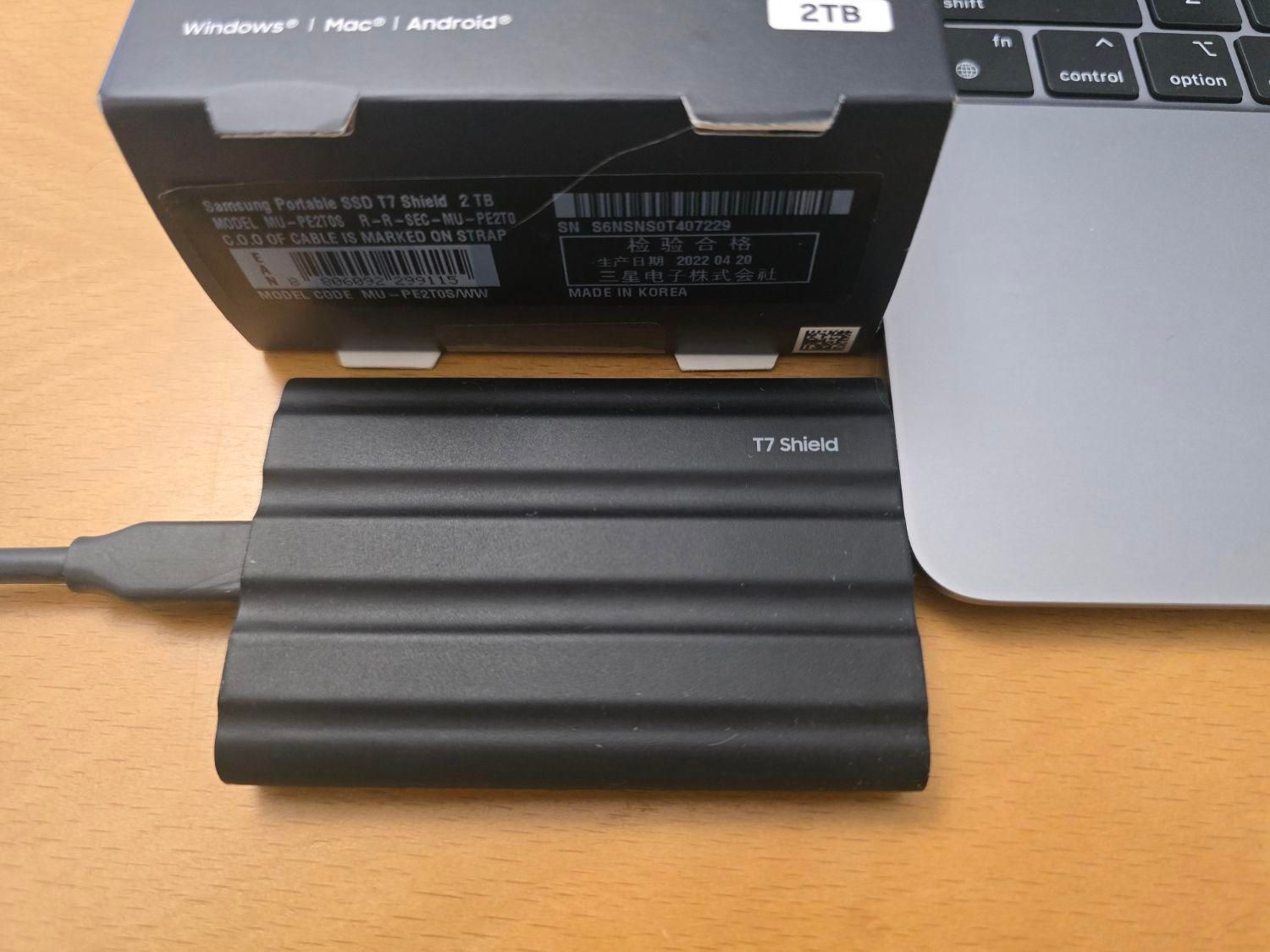 هارد 2 ترا سامسونگ اکسترنال SSD T7 2TB|قطعات و لوازم جانبی رایانه|اصفهان, سپاهان‌شهر|دیوار