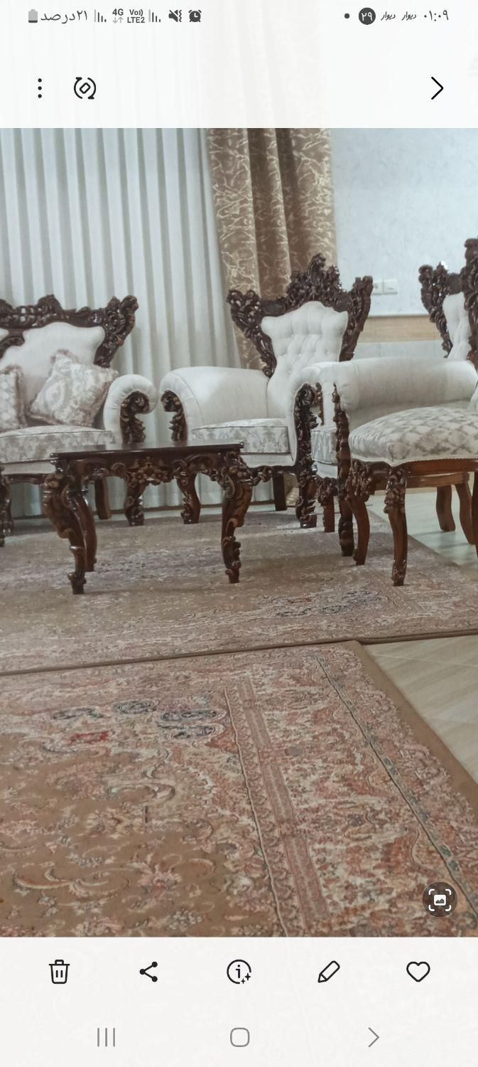 مبل درحد به علت کمبود جا سفارشی ساخته شده|مبلمان خانگی و میز عسلی|قم, چهار مردان|دیوار