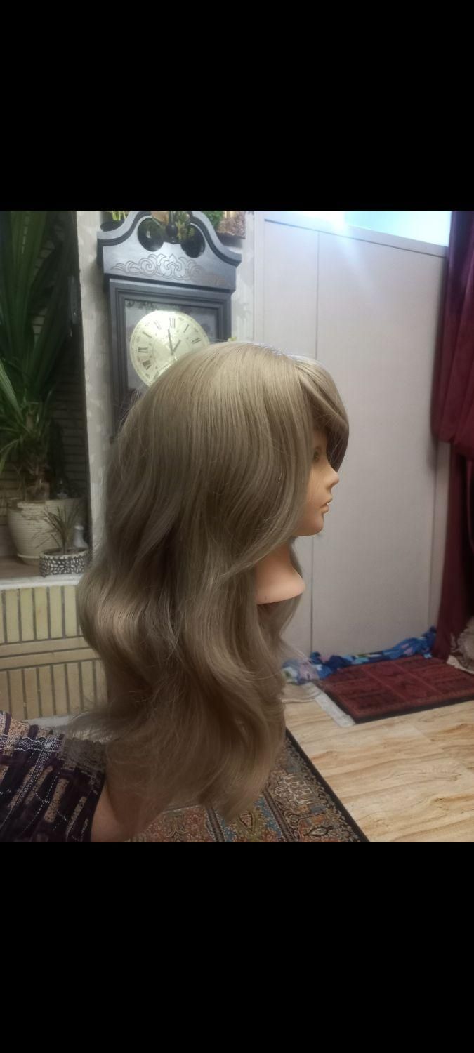 کلاهگیس(پوستیژ)مو بلند بلوند کنفی الیاف شبه طبیعی|آرایشی، بهداشتی، درمانی|شاهین‌شهر, شهرک گلدیس|دیوار