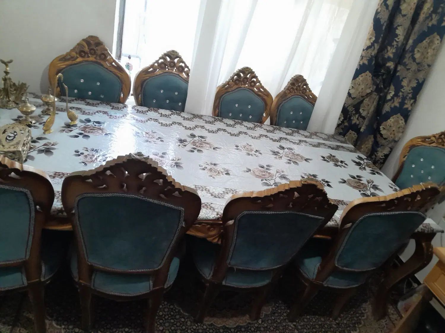 مبل ۸نفره و میز نهار خوری با صندلی ۸نفره|میز و صندلی غذاخوری|کرمانشاه, |دیوار