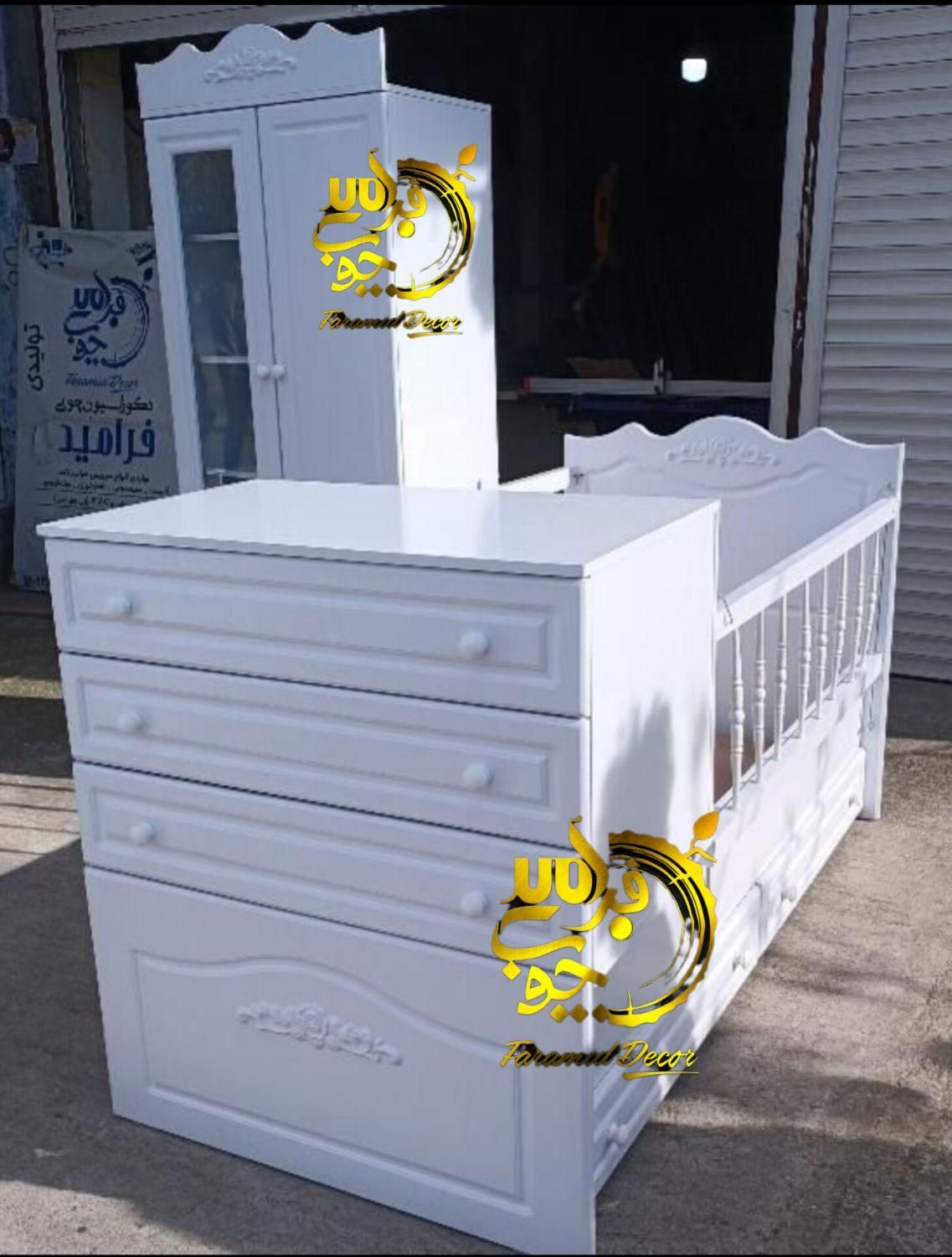 سرویس خواب*تخت خواب سیسمونی کودک و نوجوان*مدل ایسا|تخت و سرویس خواب|رشت, استقامت ۲|دیوار