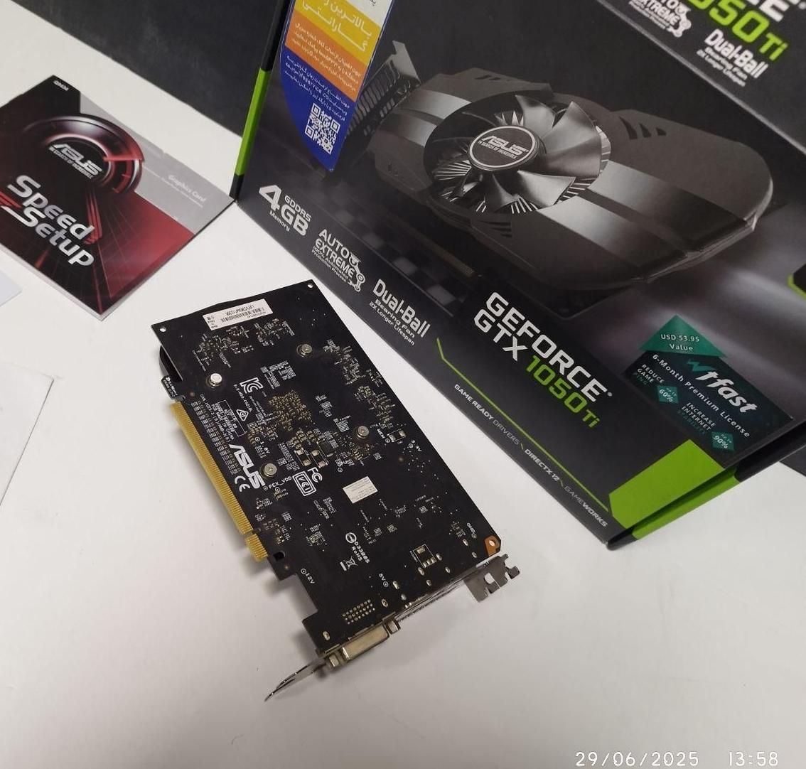 کارت گرافیک ایسوس asus 1050ti ddr5  با مهلت تست|قطعات و لوازم جانبی رایانه|تهران, جمهوری|دیوار