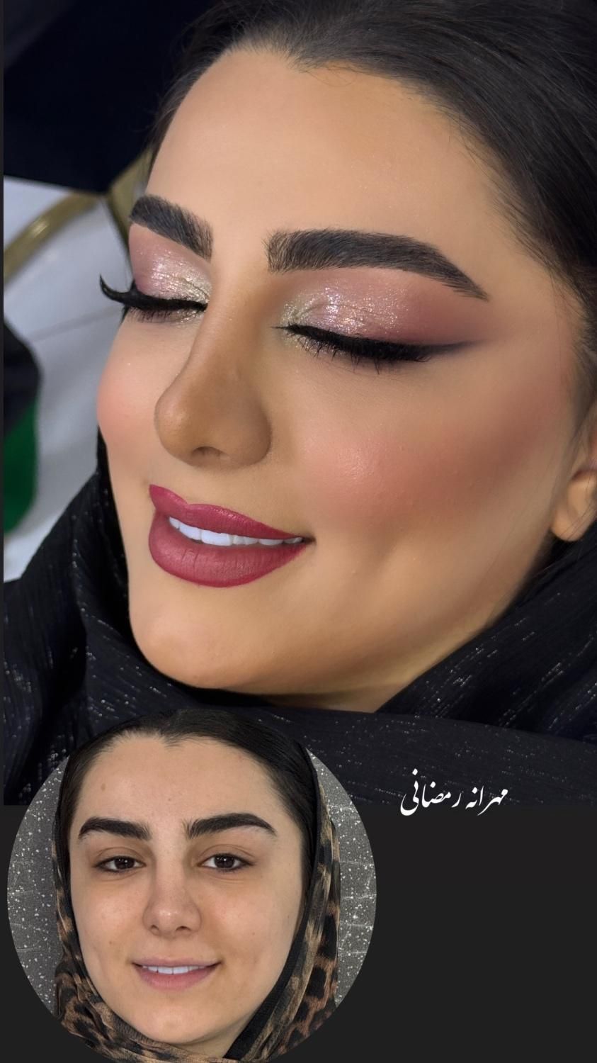 میکاپ و شنیون عروس و همراهی /آموزش میکاپ|خدمات آرایشگری و زیبایی|مشهد, وکیل‌آباد|دیوار