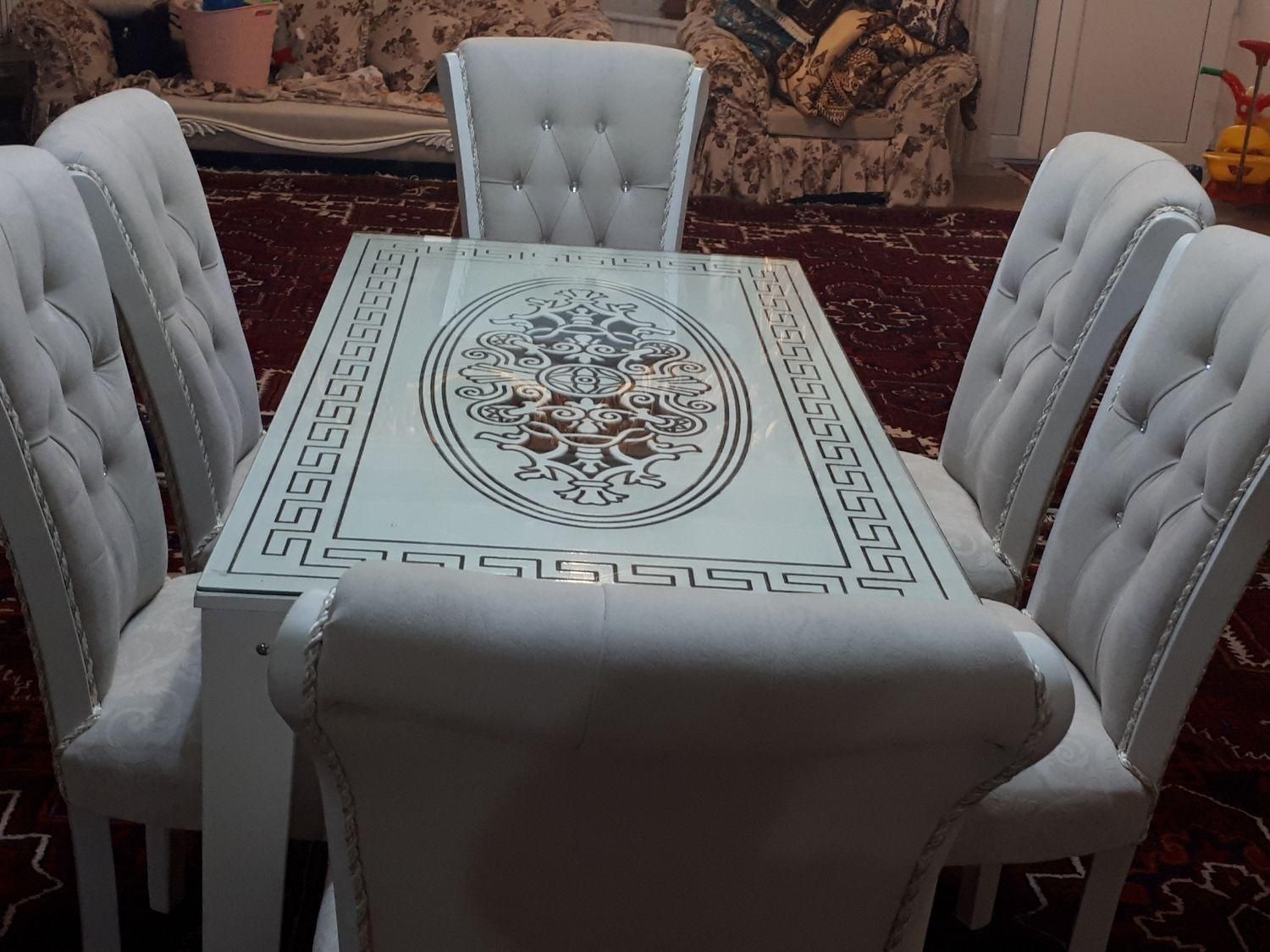 میز غذا خوری ۶ نفره|میز و صندلی غذاخوری|بناب, |دیوار