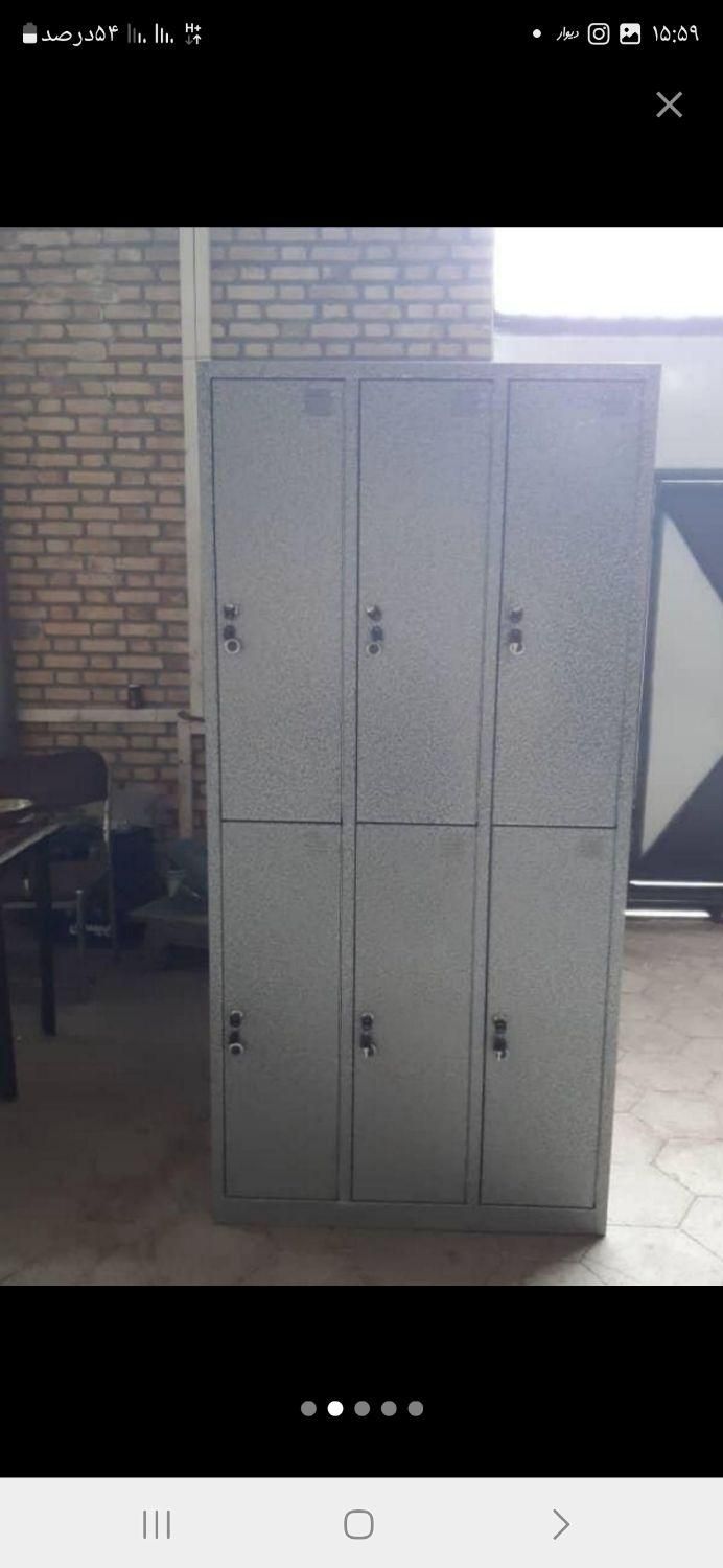 شلف پاروان کمد فلزی لباس صندلی گیمینگ سطل زباله|کتابخانه، شلف، قفسههای دیواری|مشهد, عبادی|دیوار