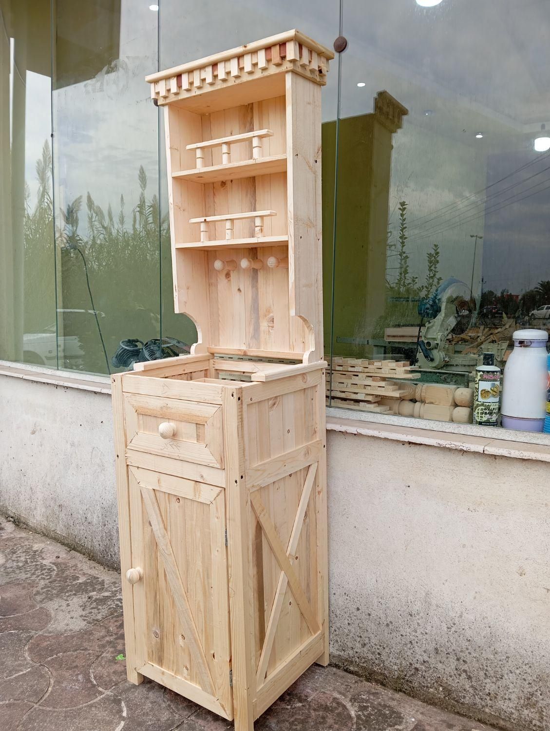 کافی بار و کنسول تمام چوب|بوفه، ویترین، کنسول|رشت, گلباغ نماز|دیوار