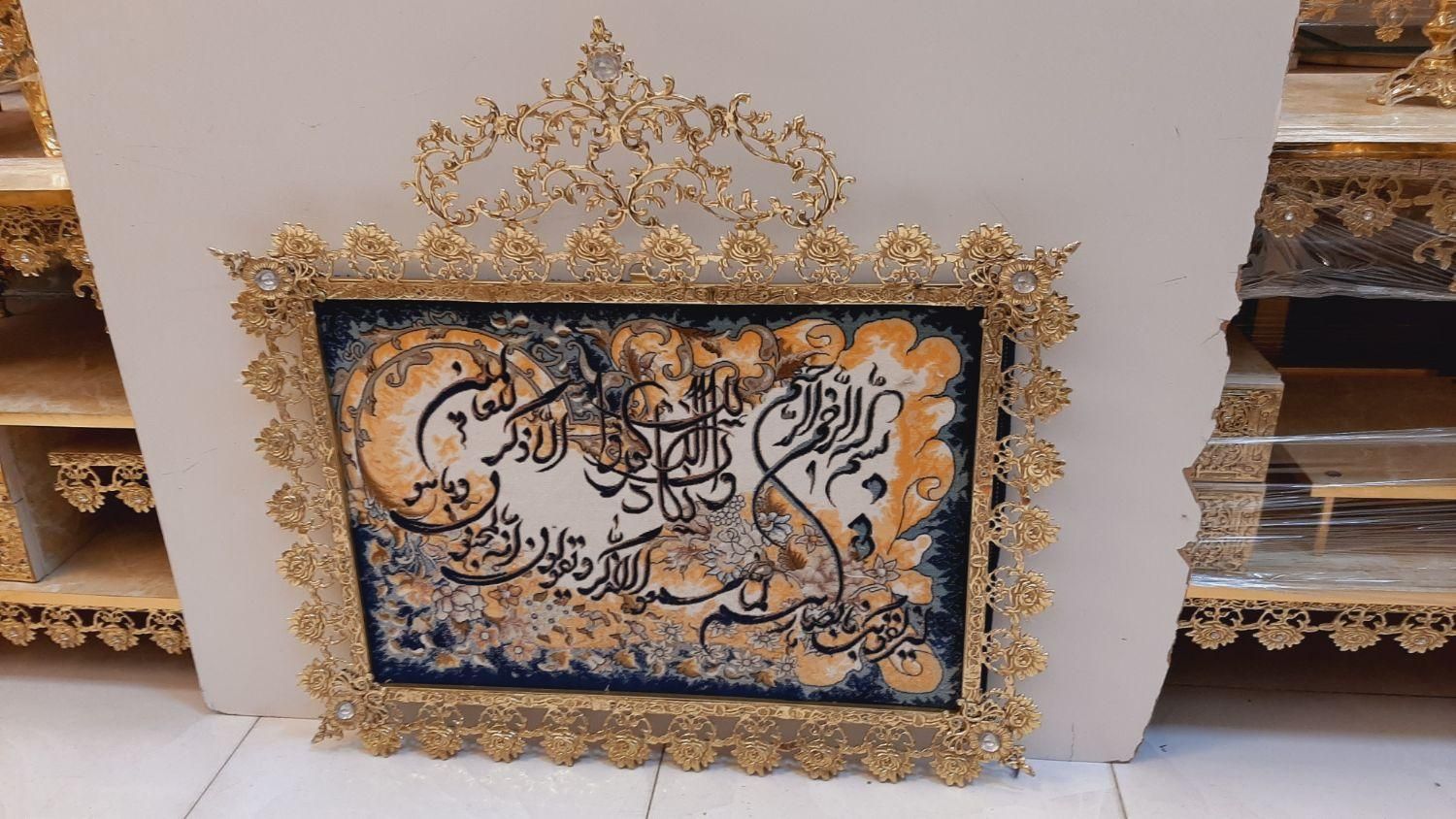 تابلو فرش ۳بعدی گل رز تاجدار برنز سوگلی|تابلو فرش|زنجان, |دیوار