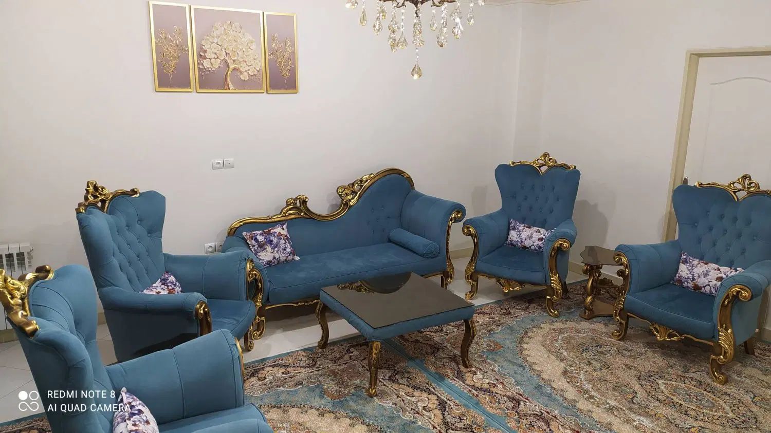 فروش مبل استیل،میز نهار خوری،دو قطعه فرش نه متری|مبلمان خانگی و میز عسلی|تهران, مهرآباد جنوبی|دیوار
