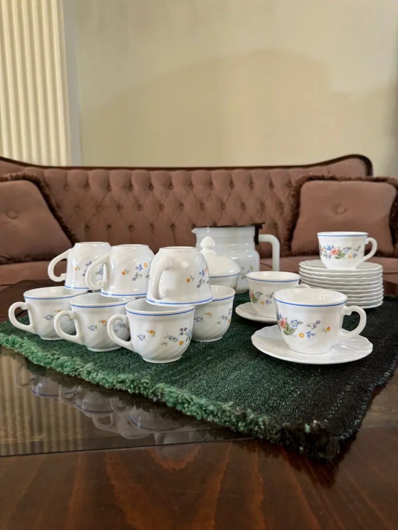ست چایخوری (قهوه خوری) ویکتوریا آرکوپال اصل فرانسه|ظروف سرو و پذیرایی|تهران, سازمان برنامه جنوبی|دیوار