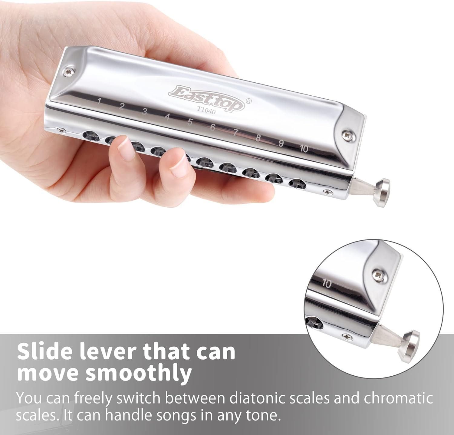 سازدهنی کروماتیک ایستاپ مدل T10-40|سازهای بادی|شیراز, باغ تخت|دیوار