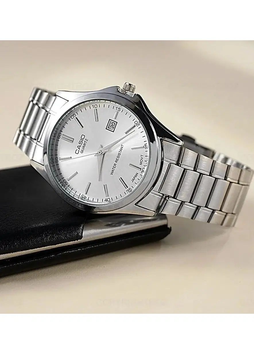 ساعت عقربه ای نقره ای Casio تقویم دار|ساعت|تهران, اقدسیه|دیوار