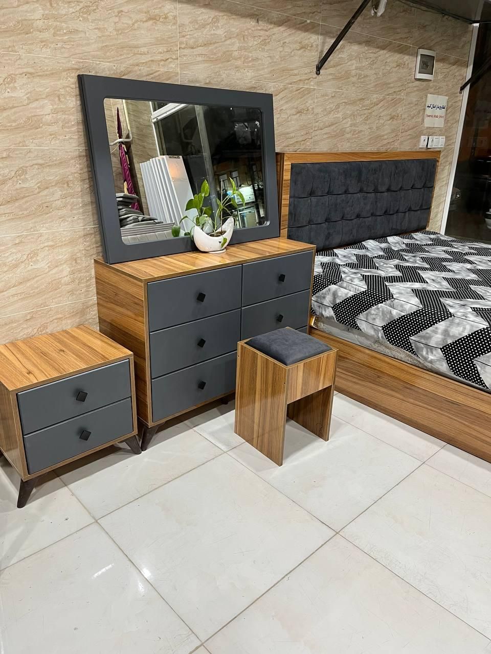 سرویس دو نفره ساده و زیبای ترنج|تخت و سرویس خواب|کرمانشاه, |دیوار