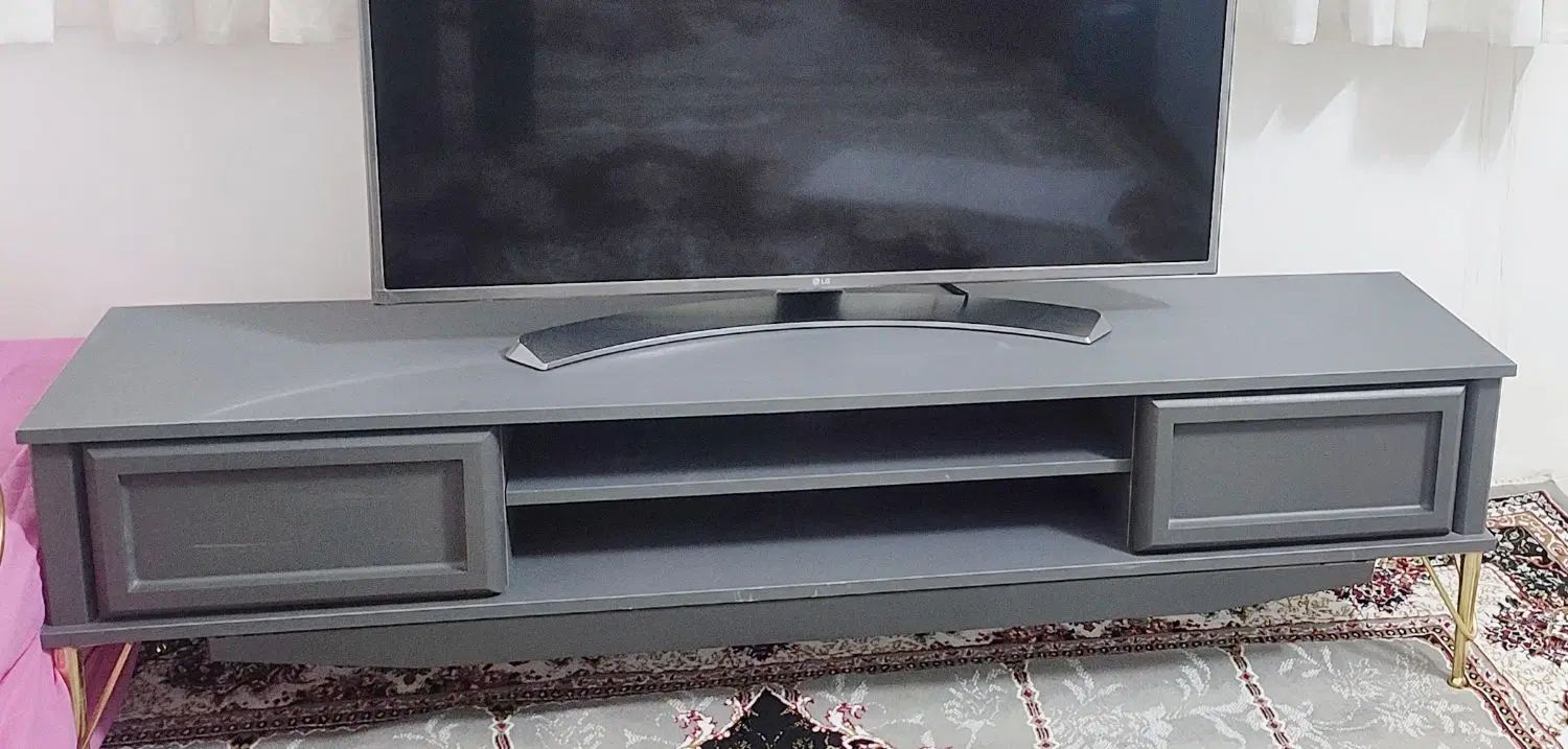 کنسول و اینه و میز tv طوسی مات|بوفه، ویترین، کنسول|تهران, شکوفه (عبدل آباد)|دیوار