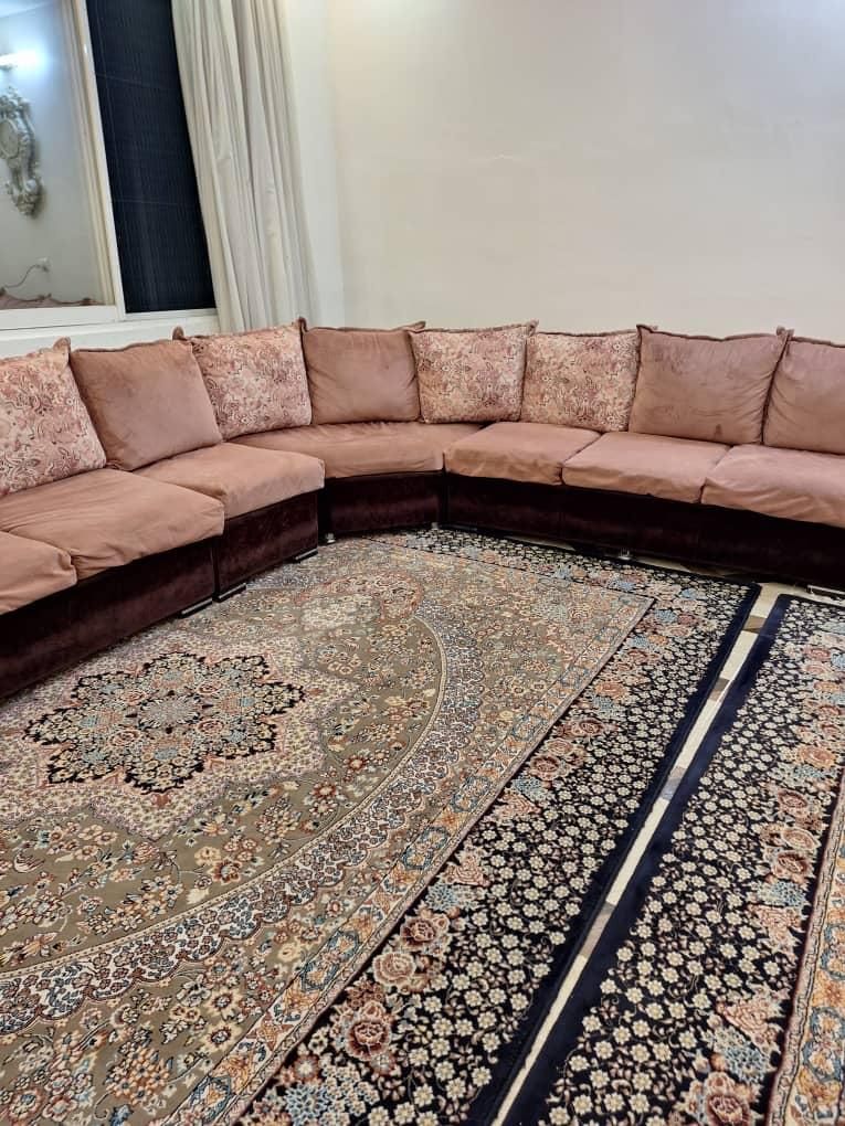 مبلمان ۱۴نفره پارچه مخملی نو قابل به شستشو|مبلمان خانگی و میز عسلی|لنگرود, |دیوار