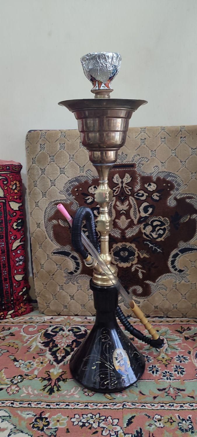 قلیان قلیون برنجی عربی|کلکسیون و سرگرمی|مسجد سلیمان, |دیوار