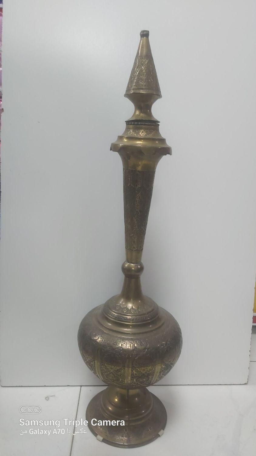 مجمع مسی پارچ سماور زغالی ورشو بروجرد و روسی کاسه|کلکسیون اشیاء عتیقه|رودهن, |دیوار