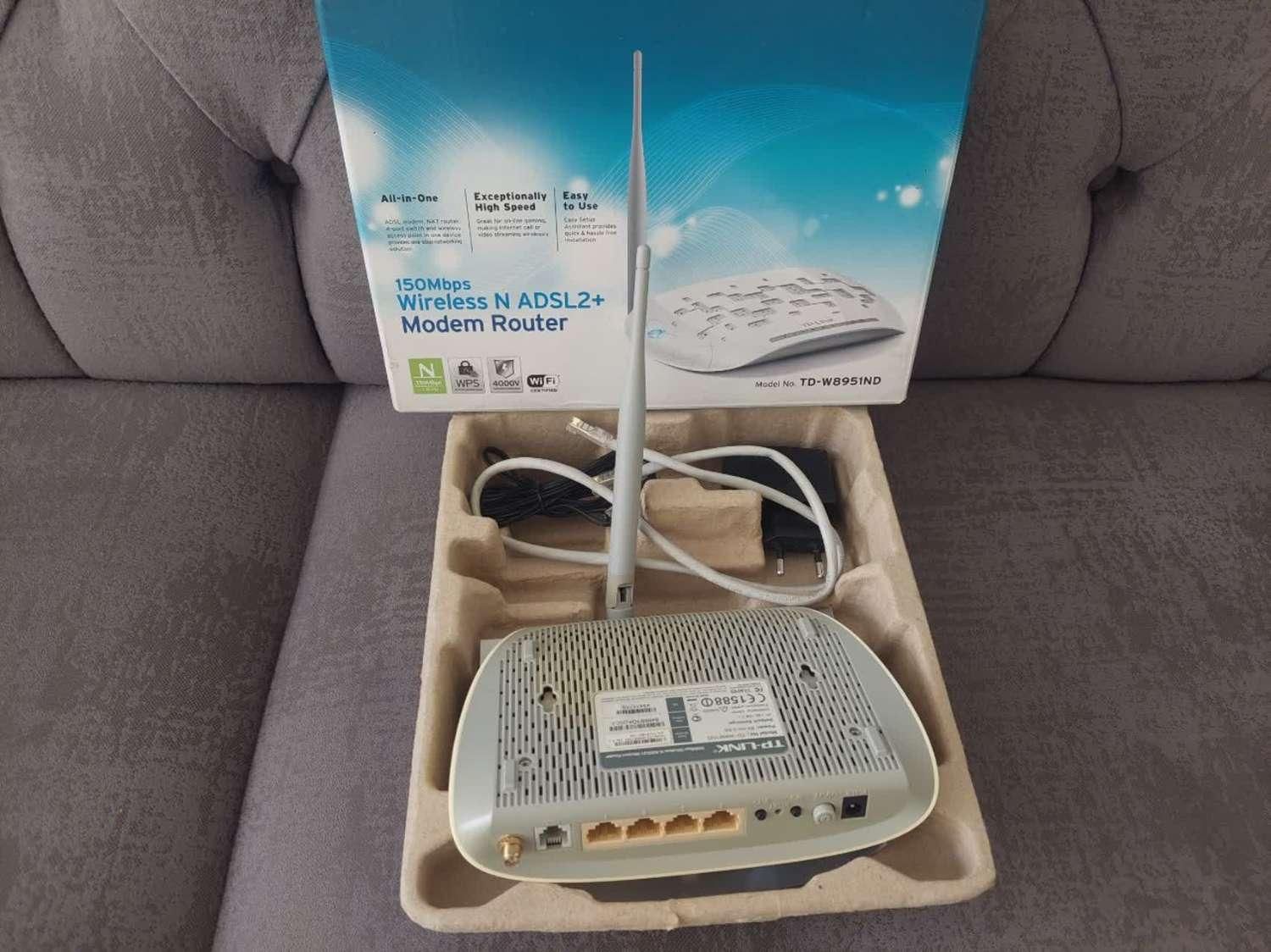مودم روتر ADSL2 Plus بی‌سیم تی پی لینک  TD-W8951ND|مودم و تجهیزات شبکه|شیراز, قدوسی شرقی|دیوار